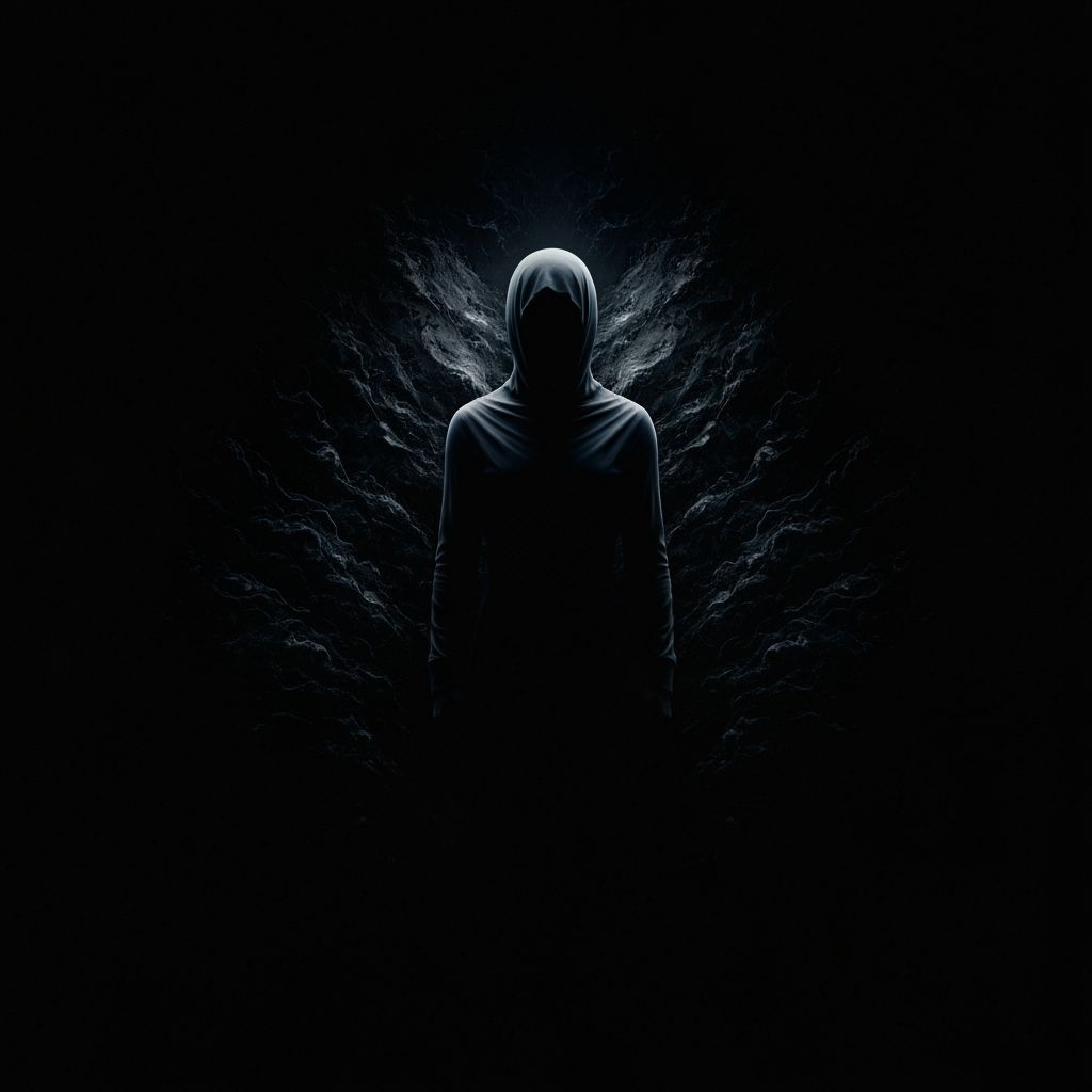 Figure in Darkness: AI Art with Cinematic Lighting