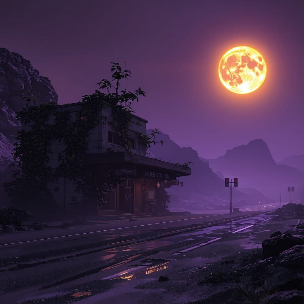 Abandoned Planet Weigh Station Overrun by Plants