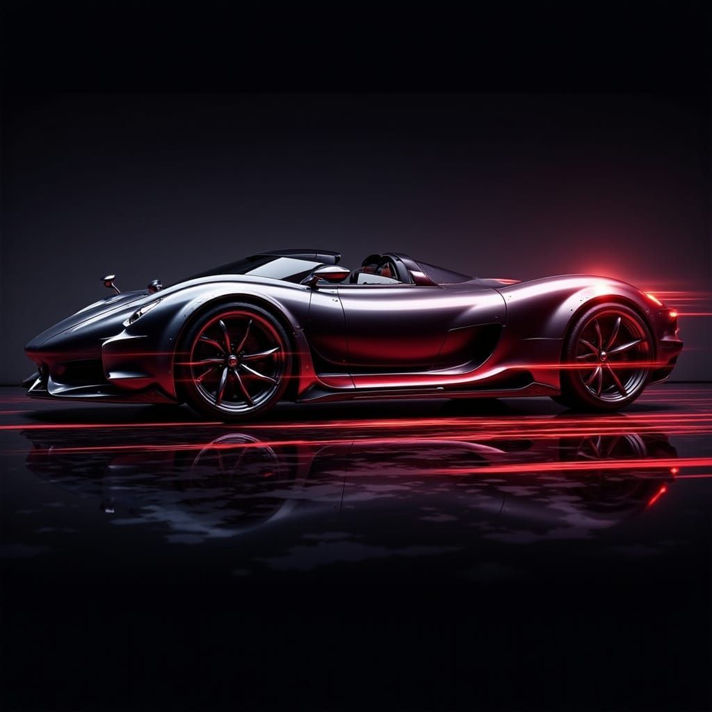 Midnight Exposure: Futuristic Logo Design in Metallic Silver