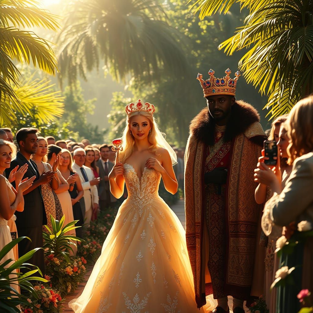 A Princess and King Wedding in Paradise