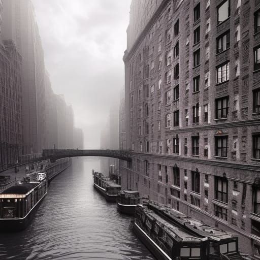 Canal City: A New York Digital Painting