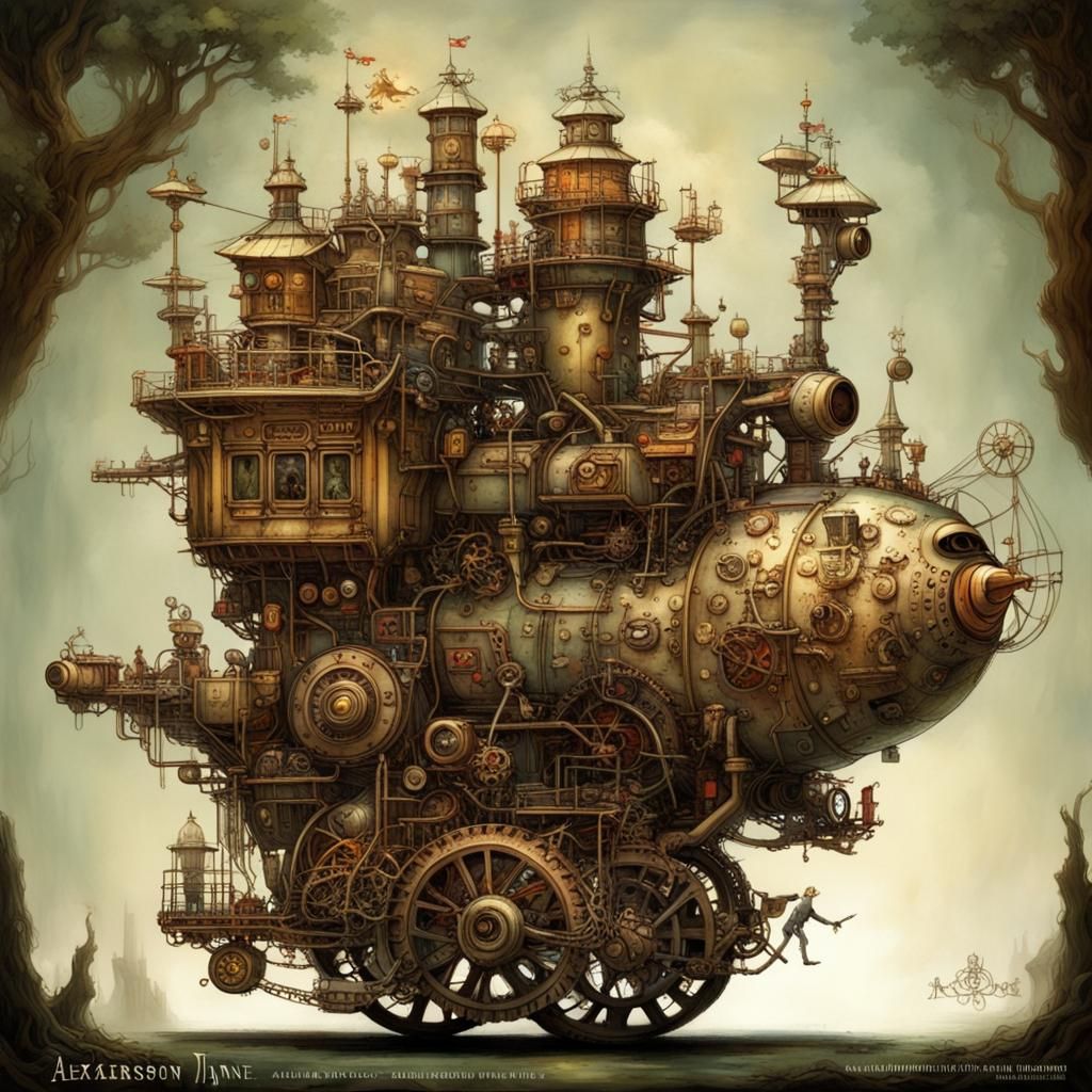 Miniature Chinese Steampunk Wonderland