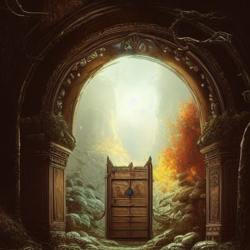 Dark Fantasy Door to Another World