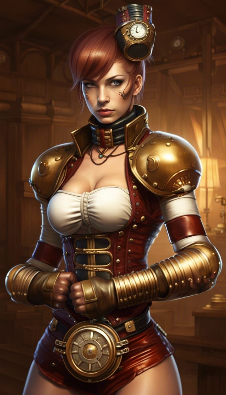 Steampunk Android Boxing Champion Wins Tournament