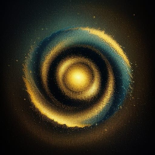 Surreal Dust Particles in Golden Light