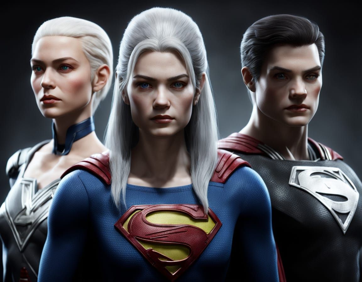 Kryptonian Portraits Explore the Uncanny Valley