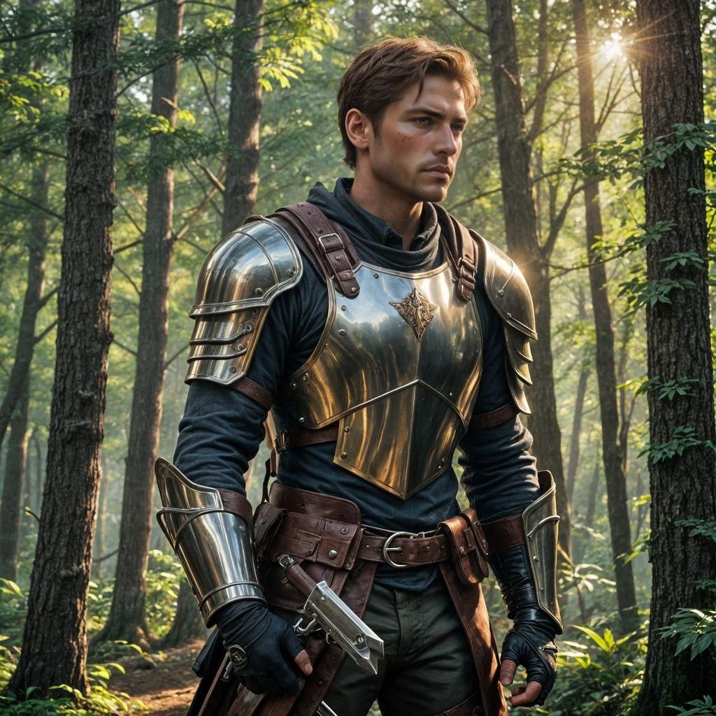 Fantasy Mercenary Portrait in Cinematic Style