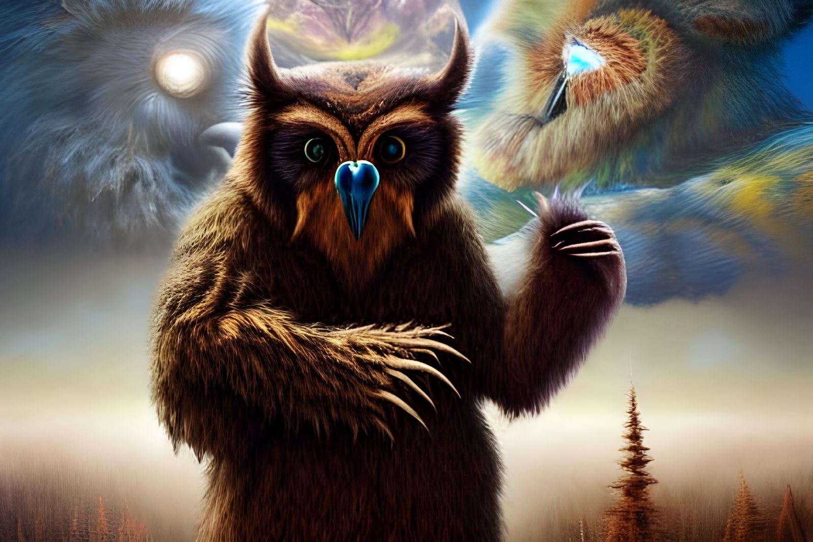 Bugbear, Owlbear, and Werebear: Photorealistic Digital Art