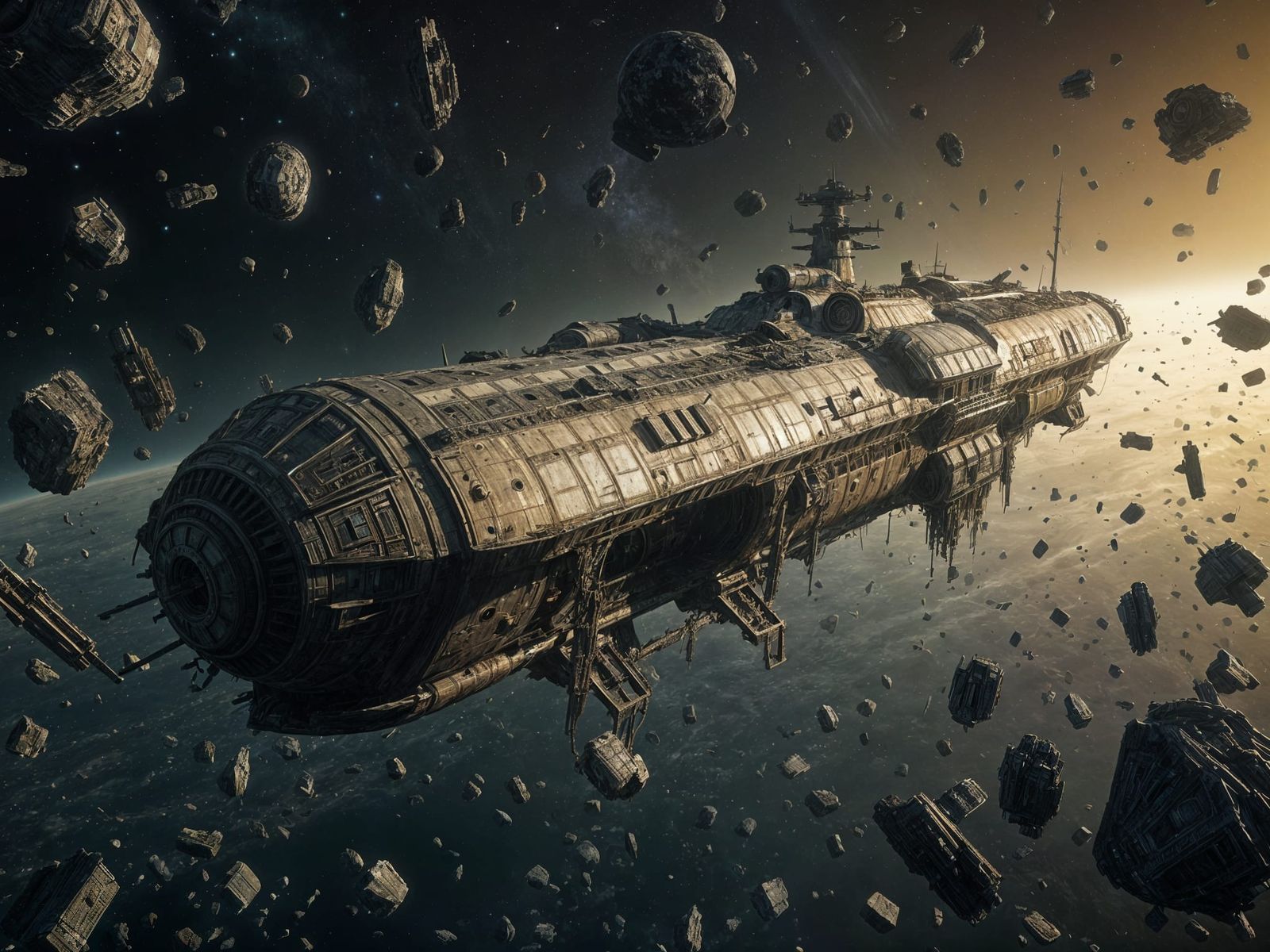 Derelict Dreadnaught Lost in Deep Space