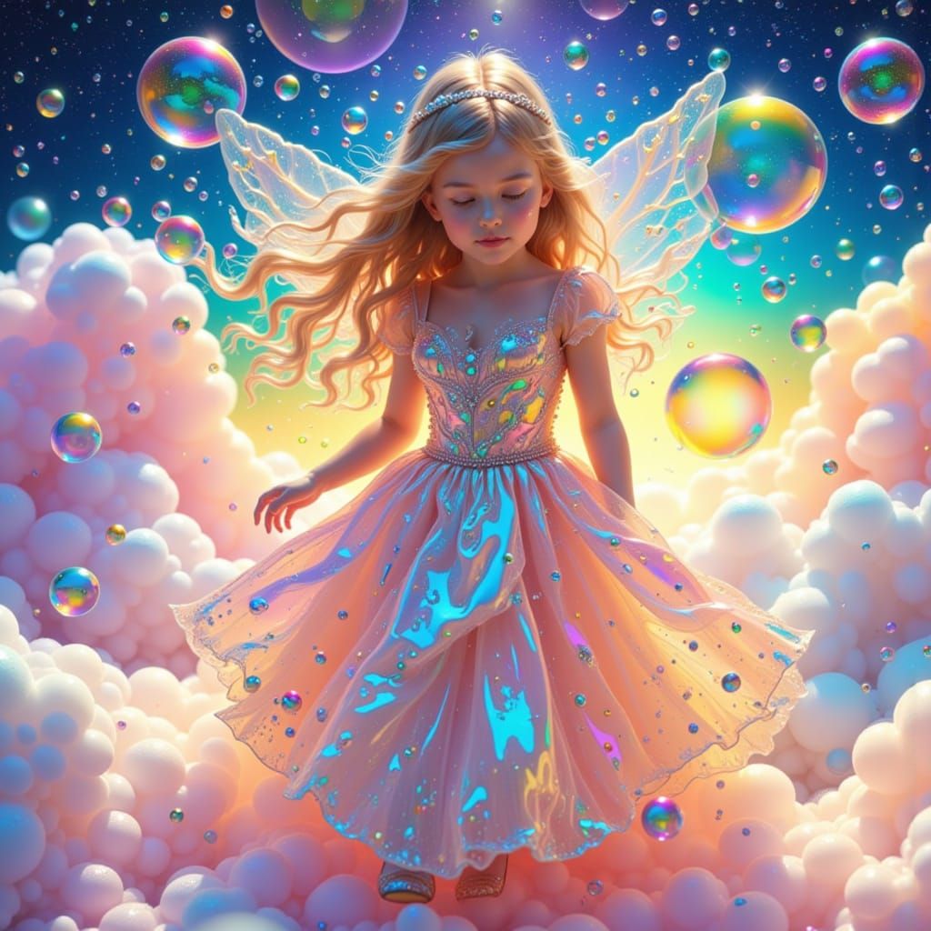 Fairytale Princess in Bubble Kingdom, Ethereal Lighting
