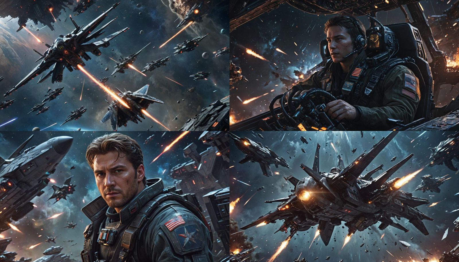 Epic Space Battle Between Earth and Galactic Empire