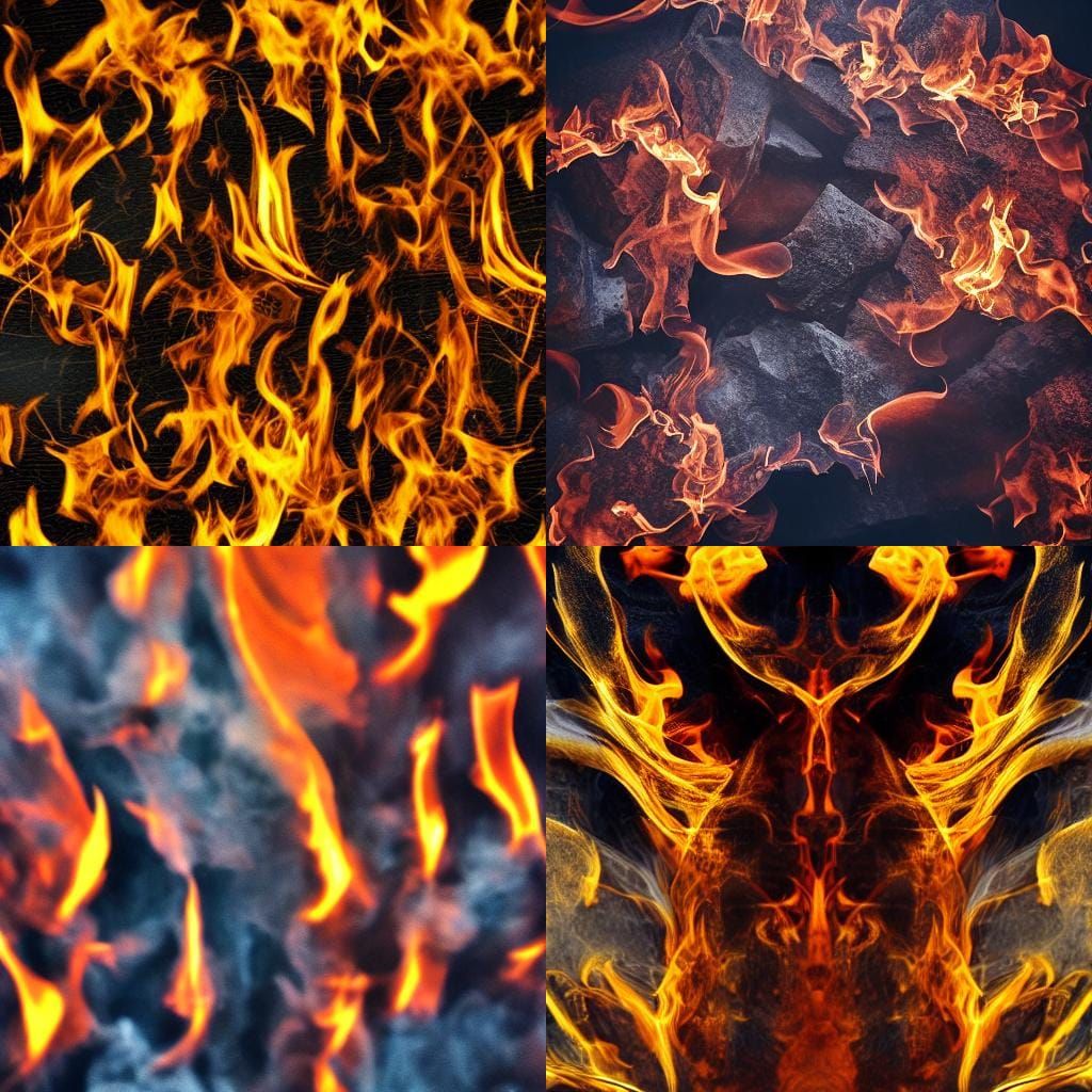 Hyperrealistic Fire Flames in High Definition
