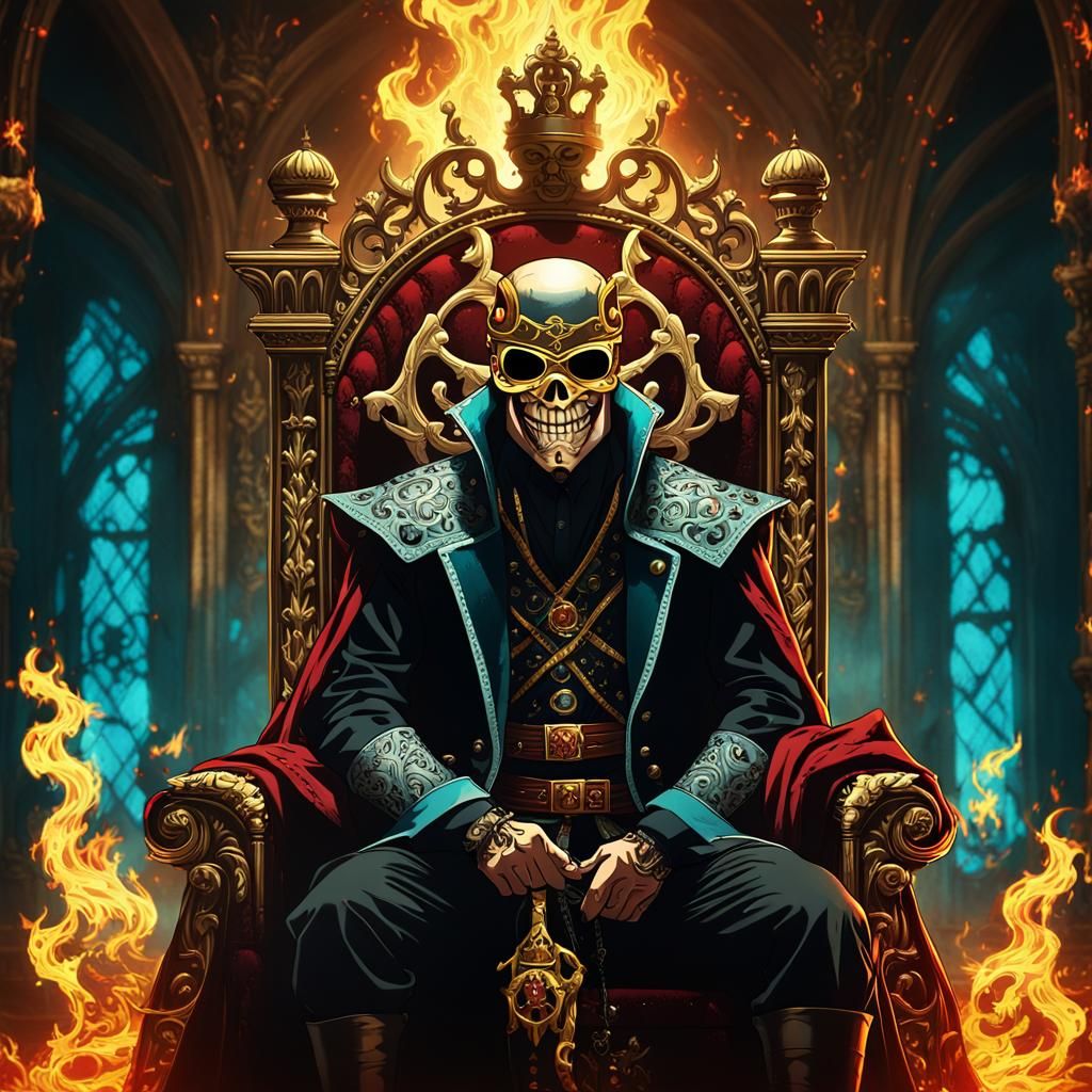 Zorro as King of Hell in Baroque Style