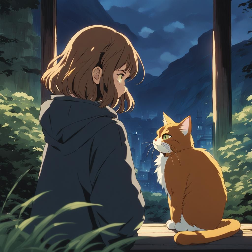 Hermione Granger and Crookshanks✨️✨️