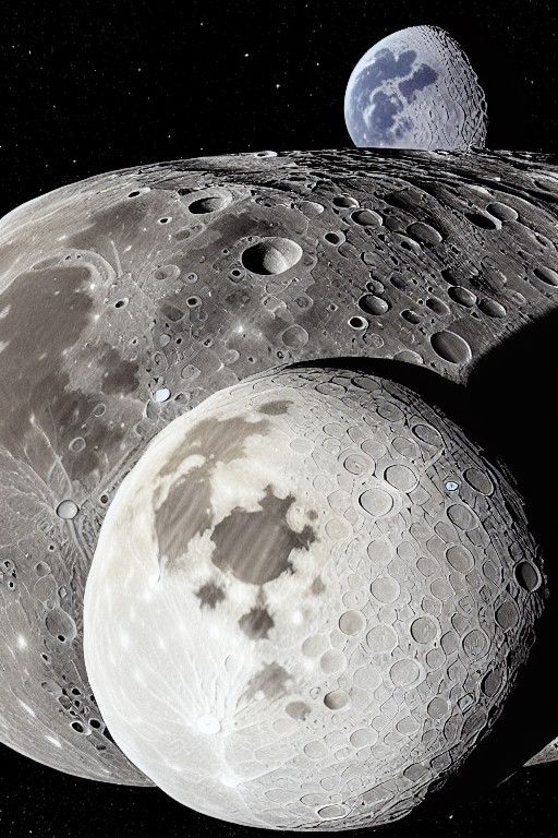 Futuristic City on the Moon