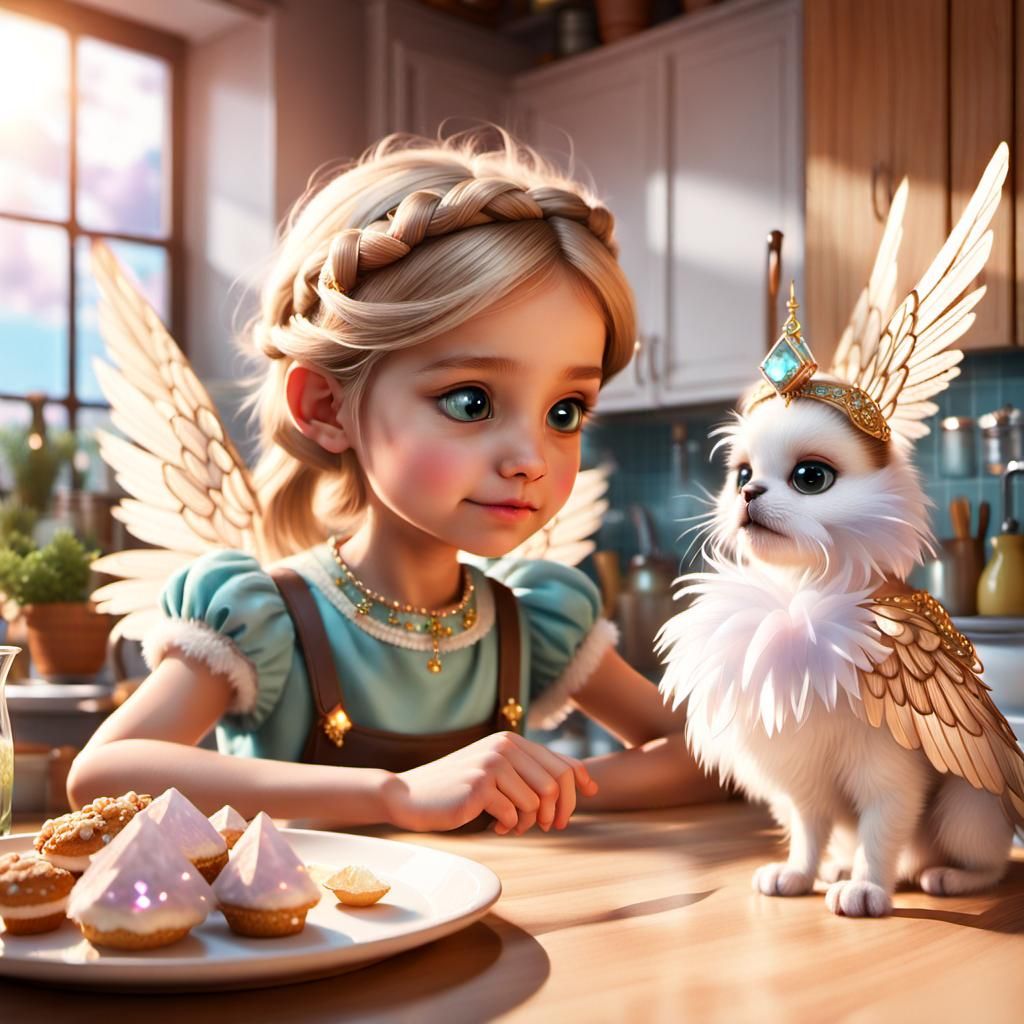 Sitting With My Mytholic Pet