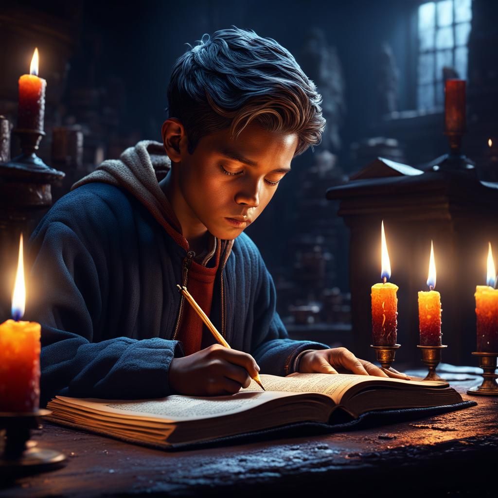 Studious boy aiming to end the cycle of poverty in their fam...