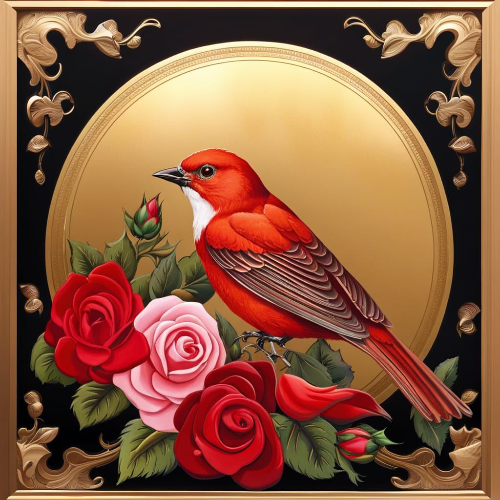 Nightingale and Rose: Hyperdetailed Concept Art