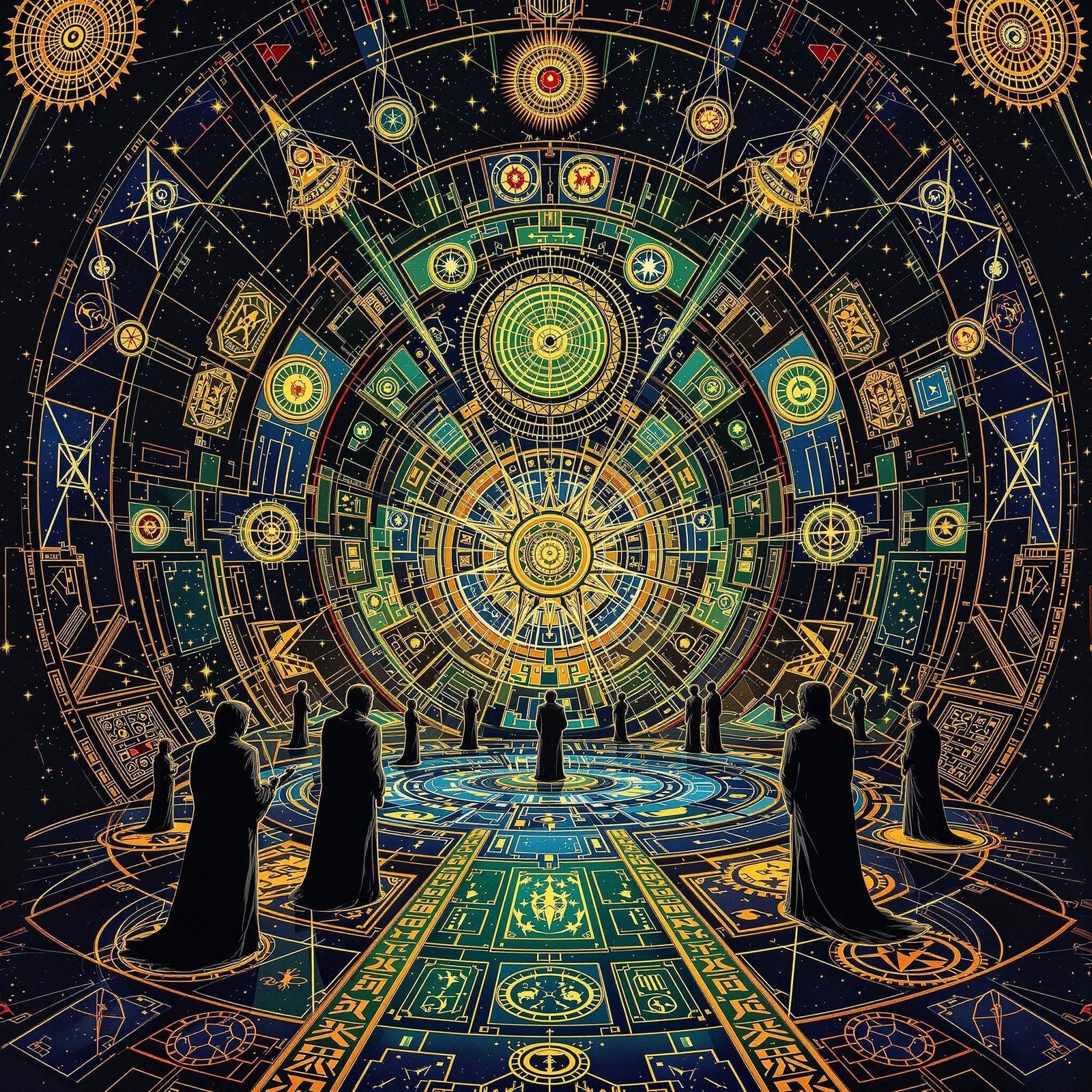 Gustav Klimt-Inspired Science Fiction Masterpiece: Time Disp...