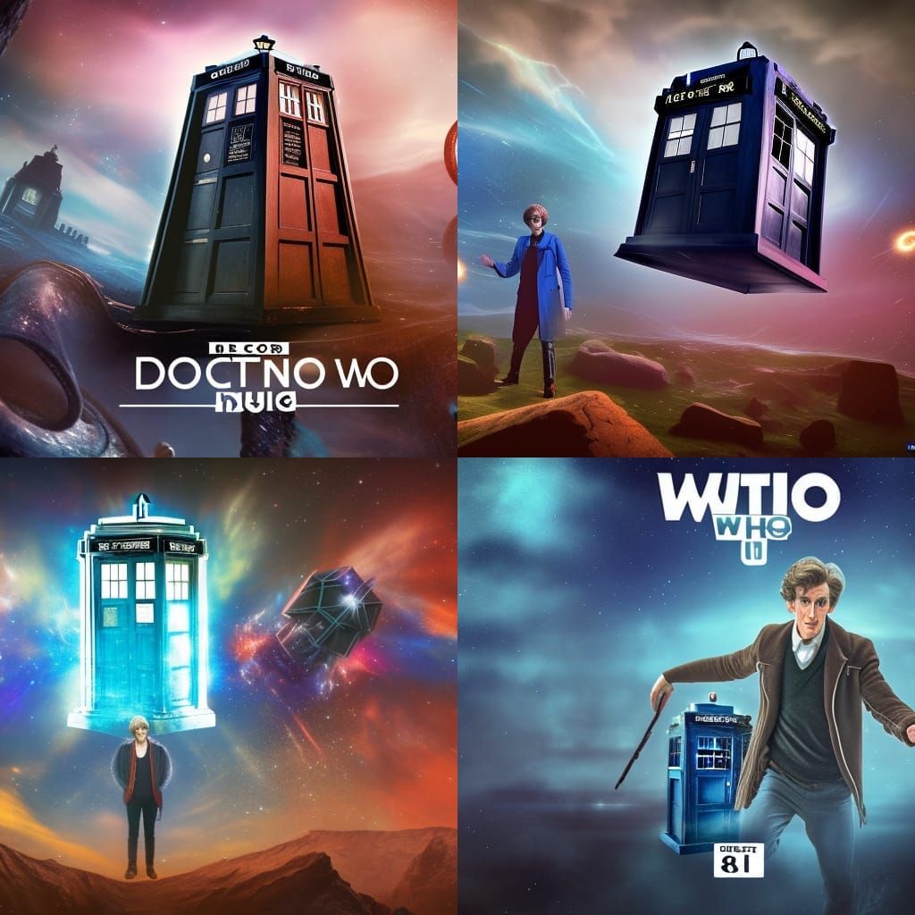 Doctor Who as 80s Fantasy Concept Art