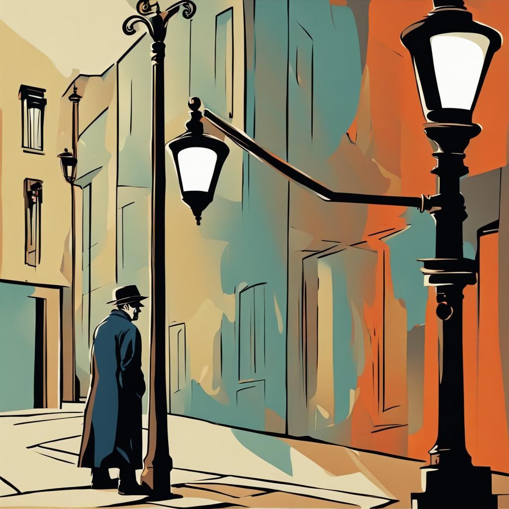 Abstract Spy Hiding and Watching with a Smile