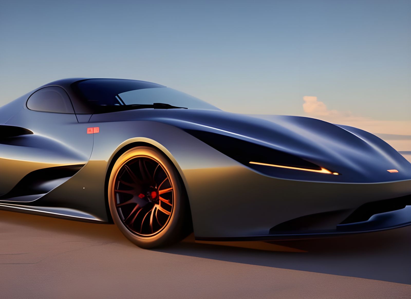 Absurdly Futuristic Cars in Photorealistic Style