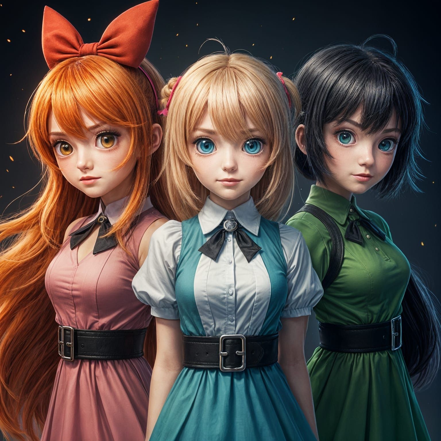 Sugar, spice and everything nice.  The Powerpuff girls