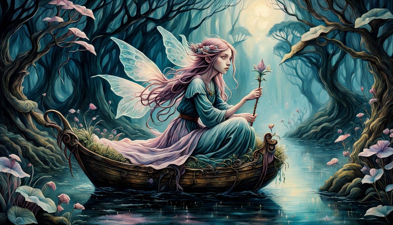 Dreamy, Ethereal Romantic Landscape