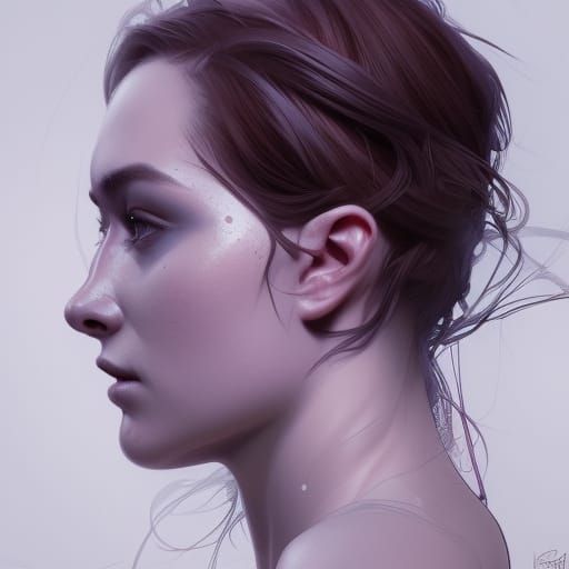 Detailed Portrait in Dynamic Lighting, Trending Art