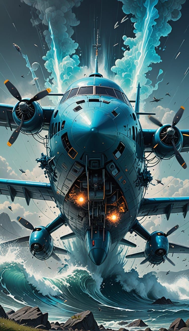 Cyberpunk Oceanic Cataclysm