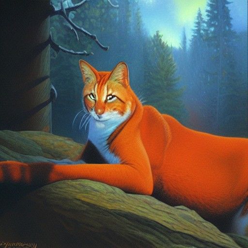 Firestar as Oil Painting by Gurney