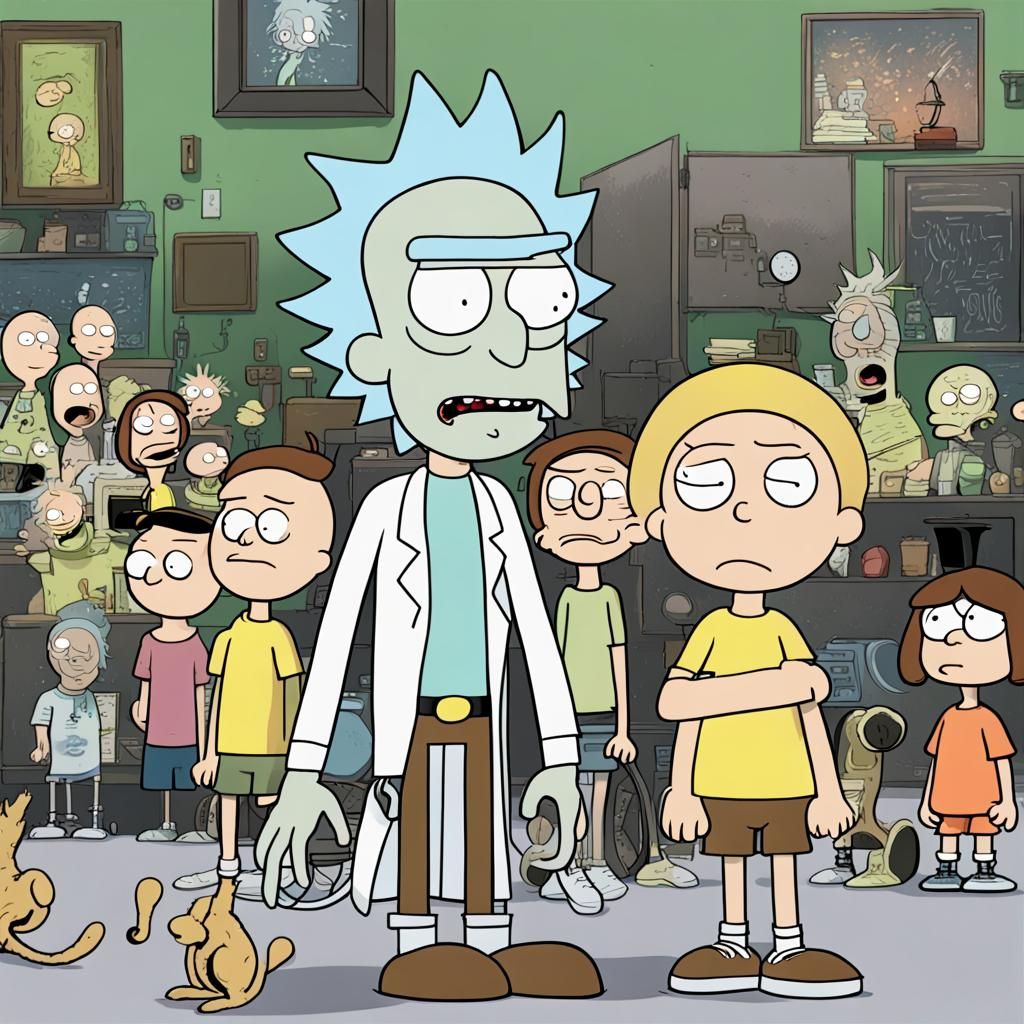 Rick and Morty as Peanuts Characters