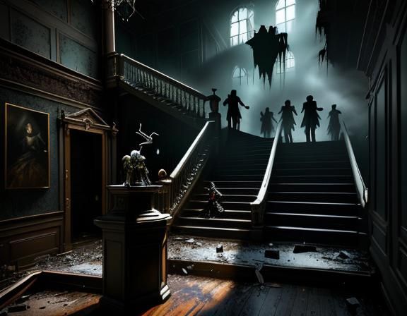 Eerie Encounter in a Dilapidated House