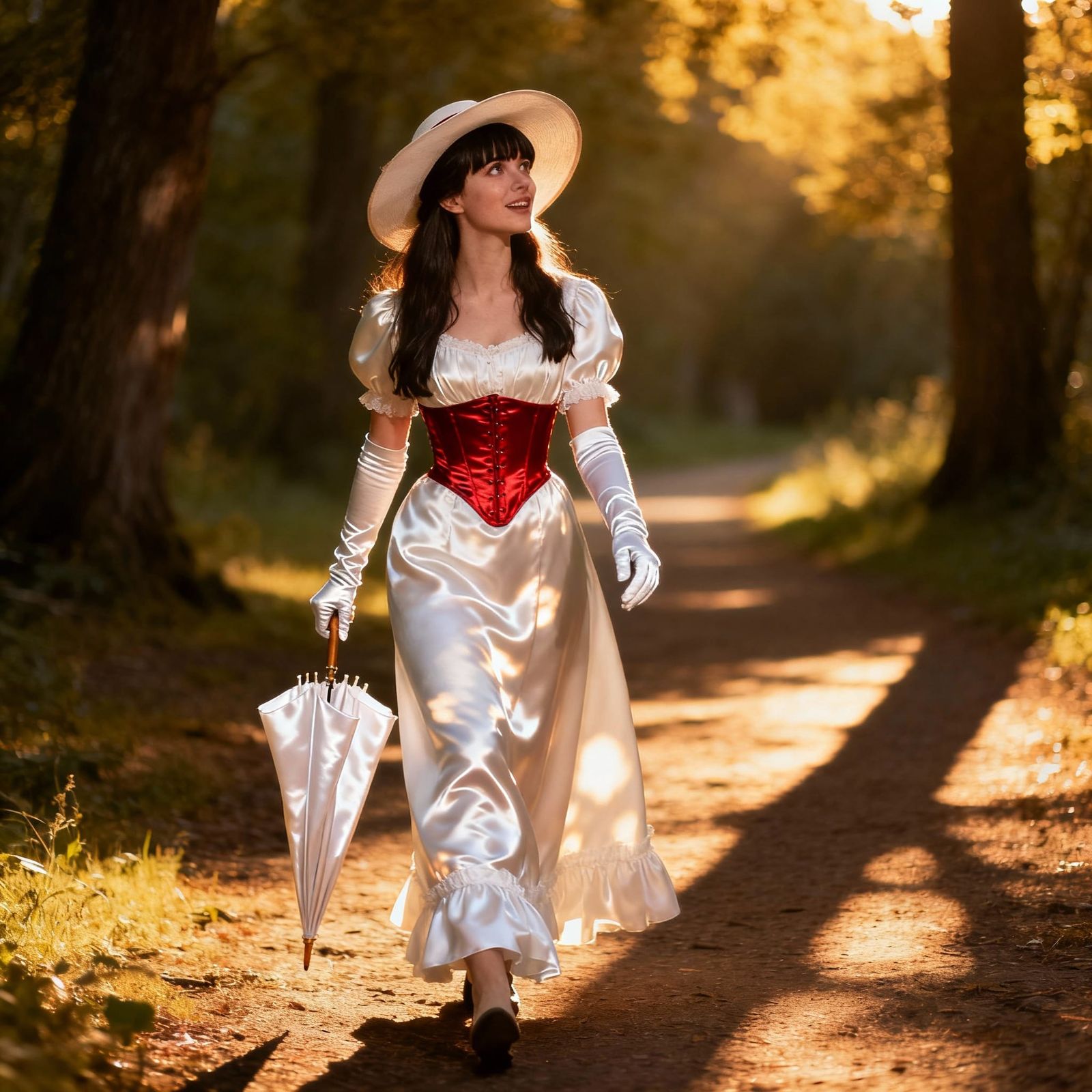 A walk in the woods.