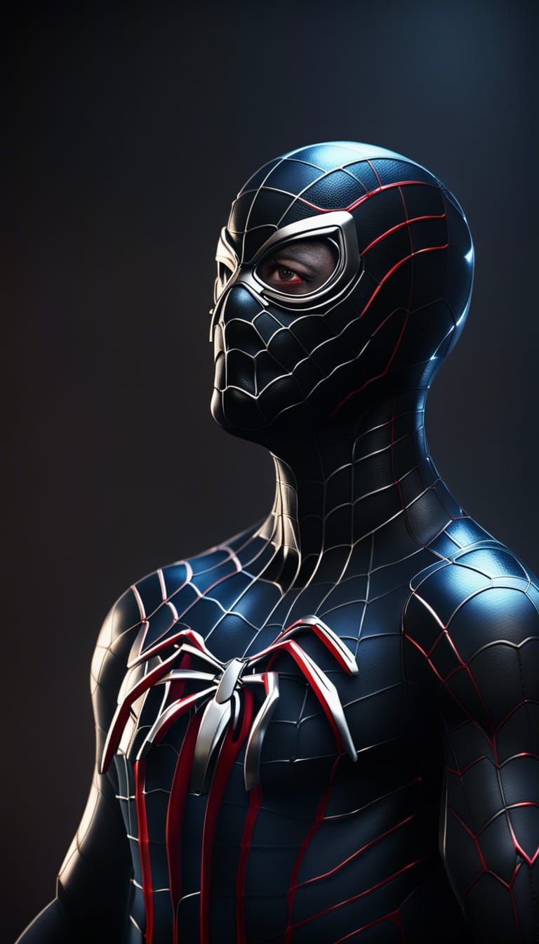 Ant-Man Spider-Man Symbiote Hybrid in 3D