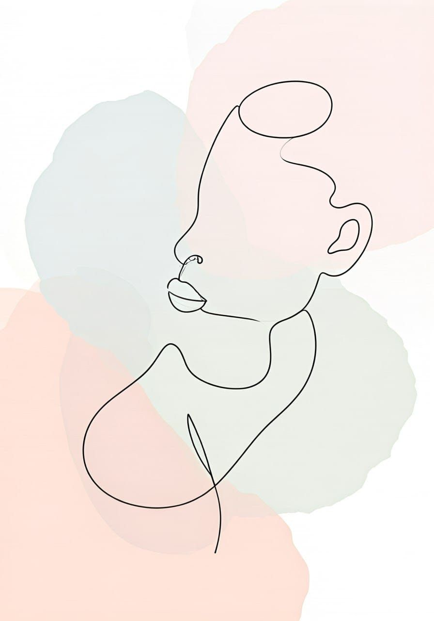 Surreal Line Drawing Explores the Essence of Love