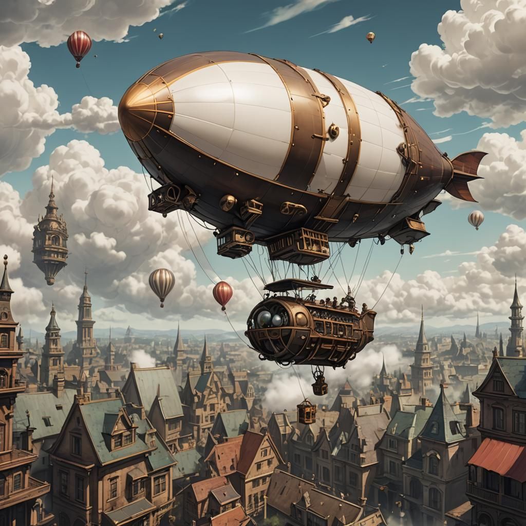 Steampunk zeppelin 1