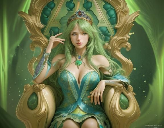 Frog Royalty Portrait in Digital Art Style