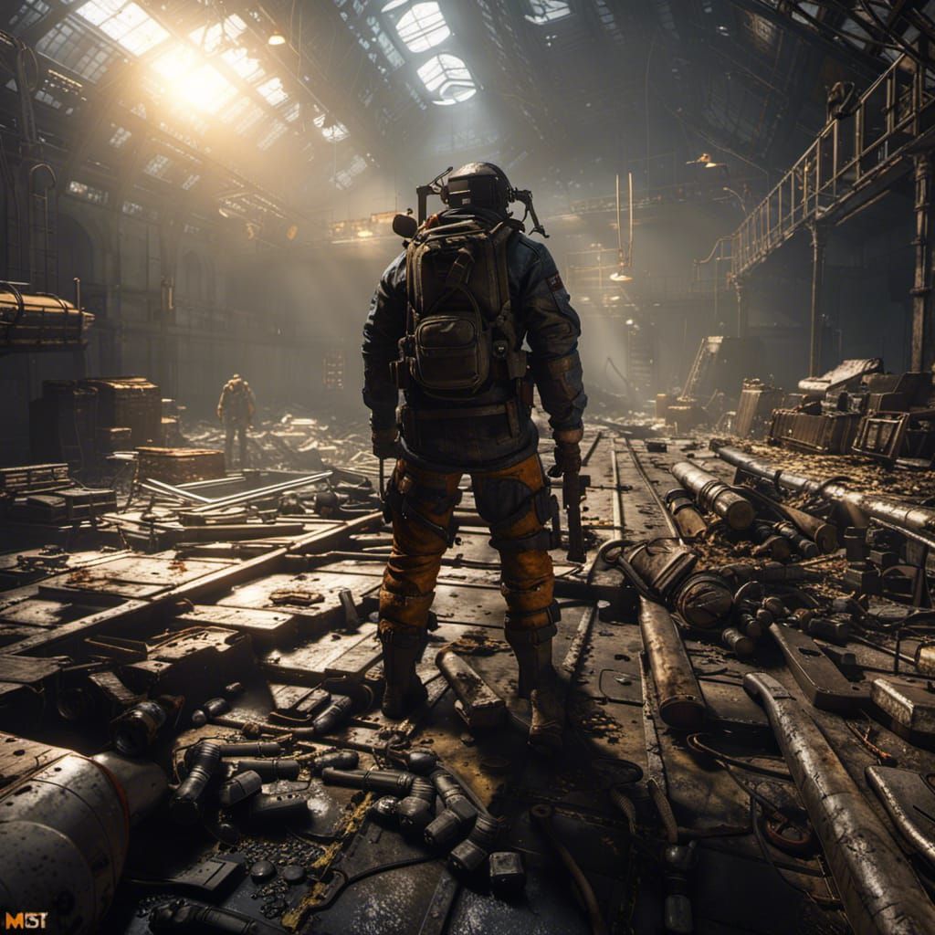 Metro Last Light: 3D Game Cinematic Scene