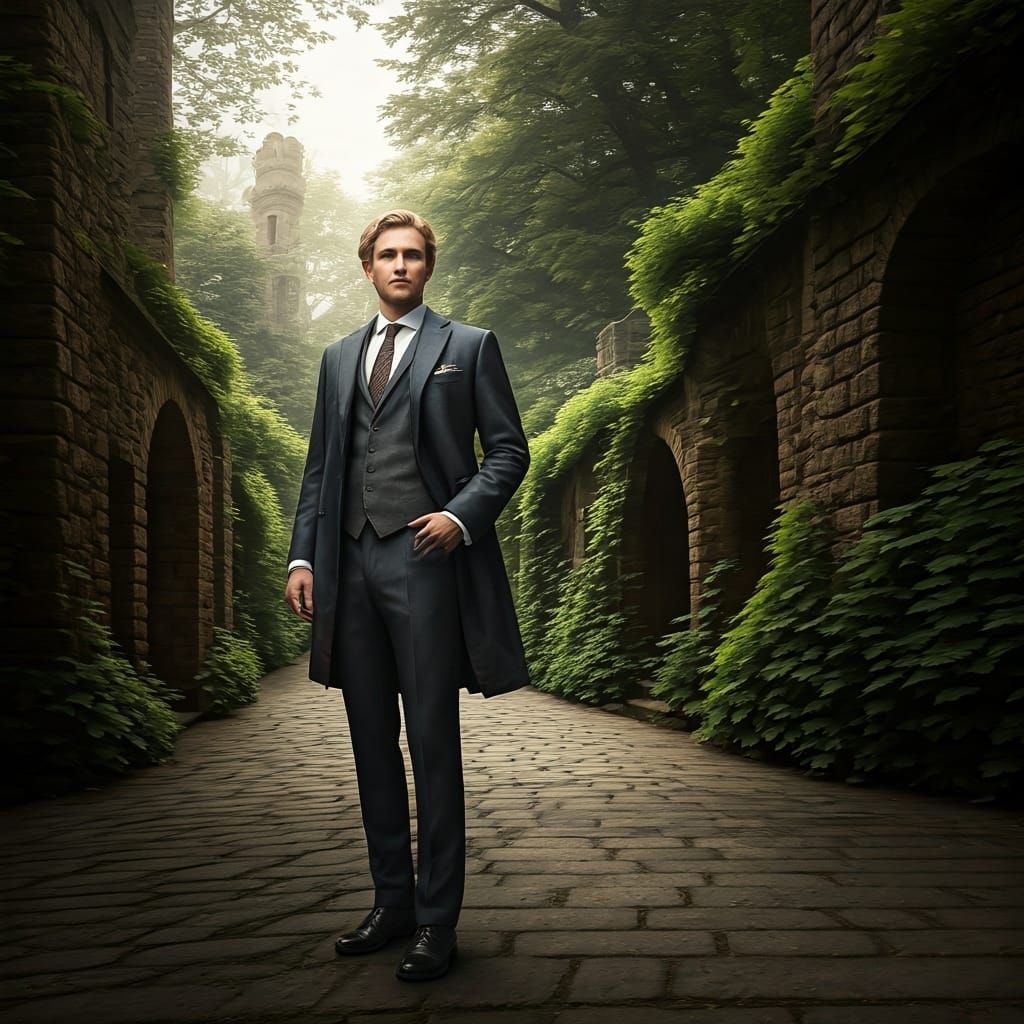 Silver King and Blonde Queen in Royal Garden