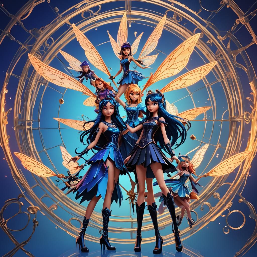 Fairies vs Witches in Vibrant 3D Digital Art