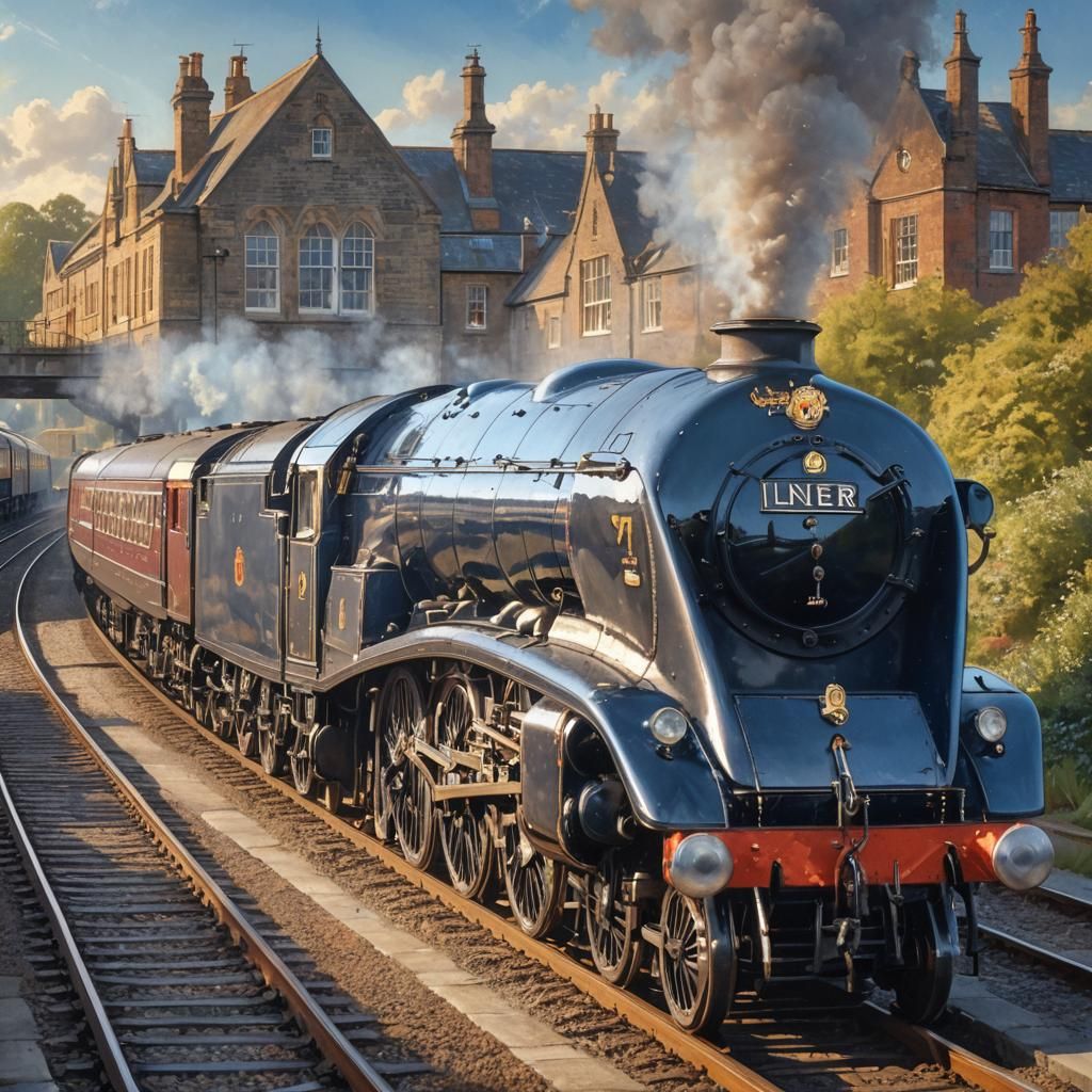 LNER Class A4 Locomotive in Garter Blue Livery