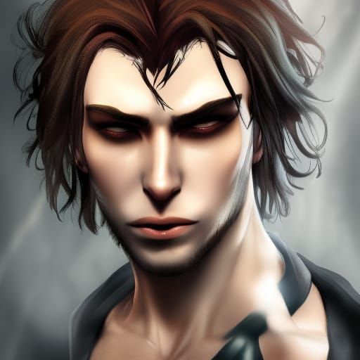 Vampire the Masquerade Portrait in Hyperdetailed Style