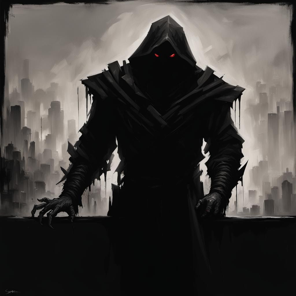 Sinister Figure in Dark Fantasy Style