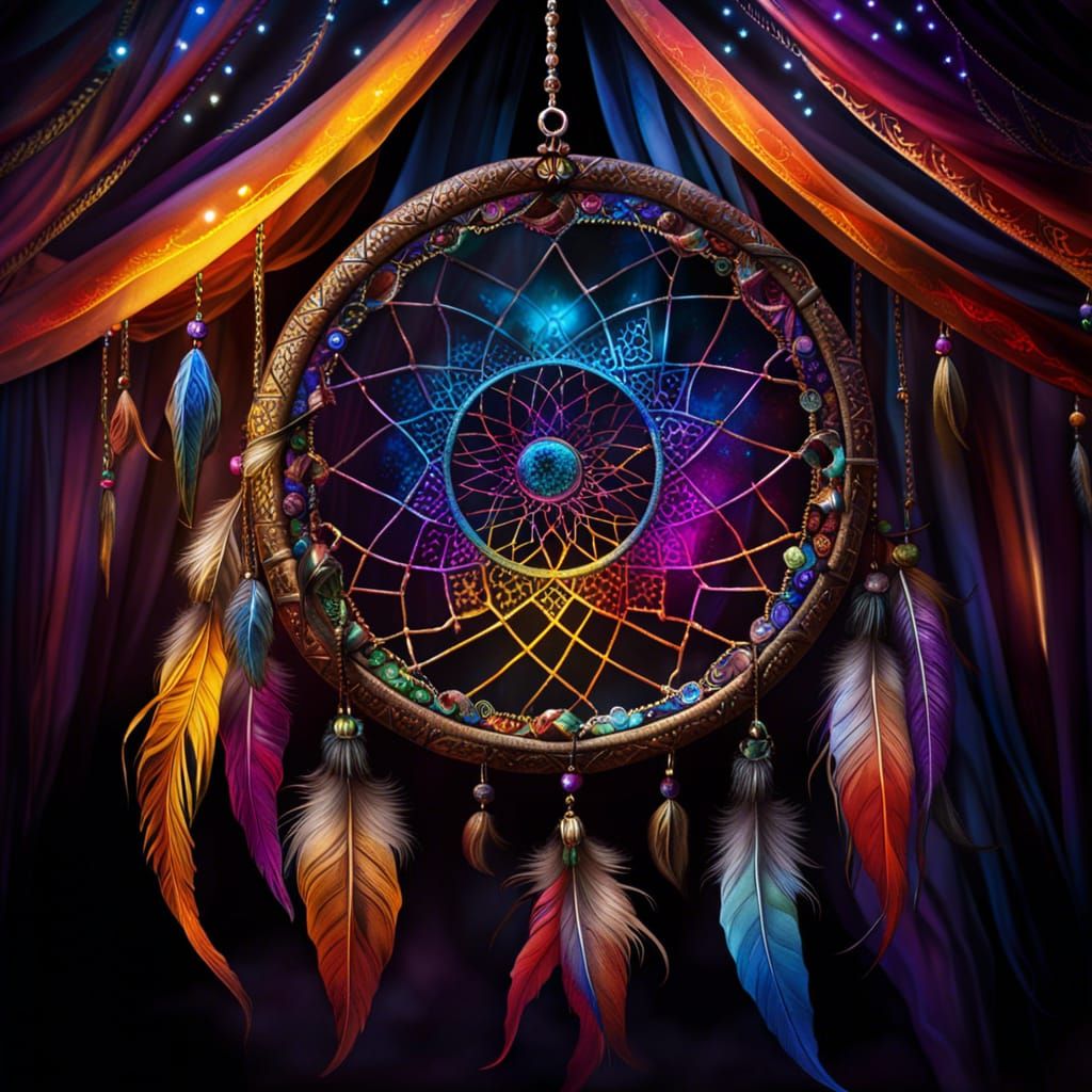 Mystical Dreamcatcher in Fortune Teller's Tent