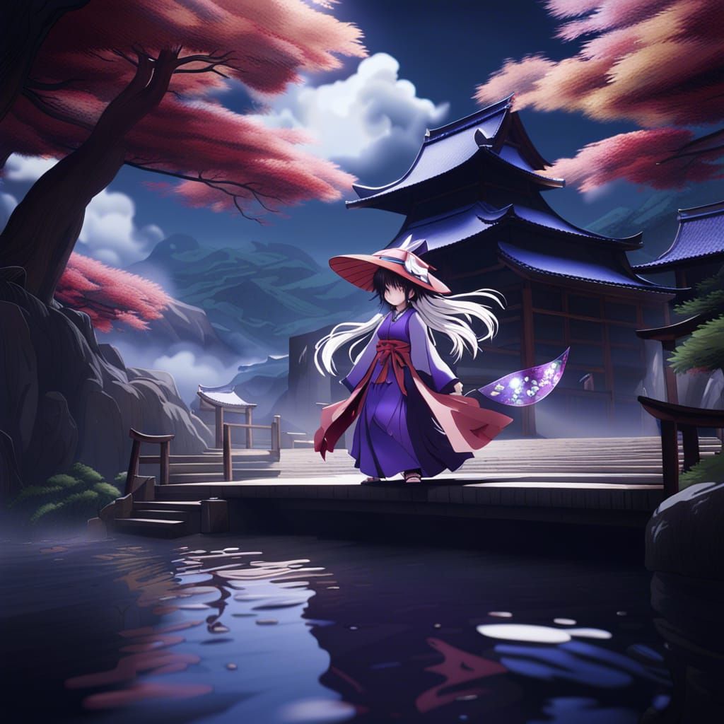 Yukari Yakumo: Gap Youkai in Detailed Matte Painting