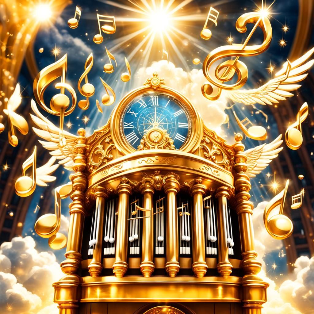 Golden Crystal Notes in Organ Hall