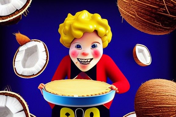 Eldritch Concept Art: Coconut Custard Pie Advertisement
