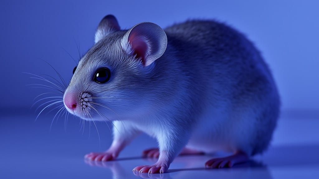 Surreal Chrome Hamster in Photorealistic Style