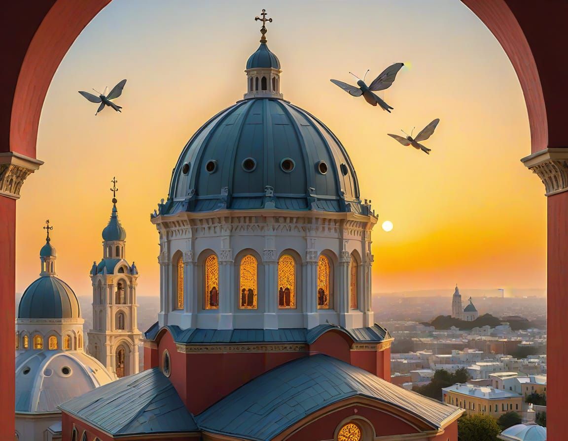 Whimsical Firefly in Jasperware-Inspired Bas-Relief